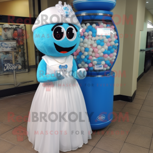 Blue Gumball Machine maskot...