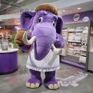 Lavendel Mammoth maskot...