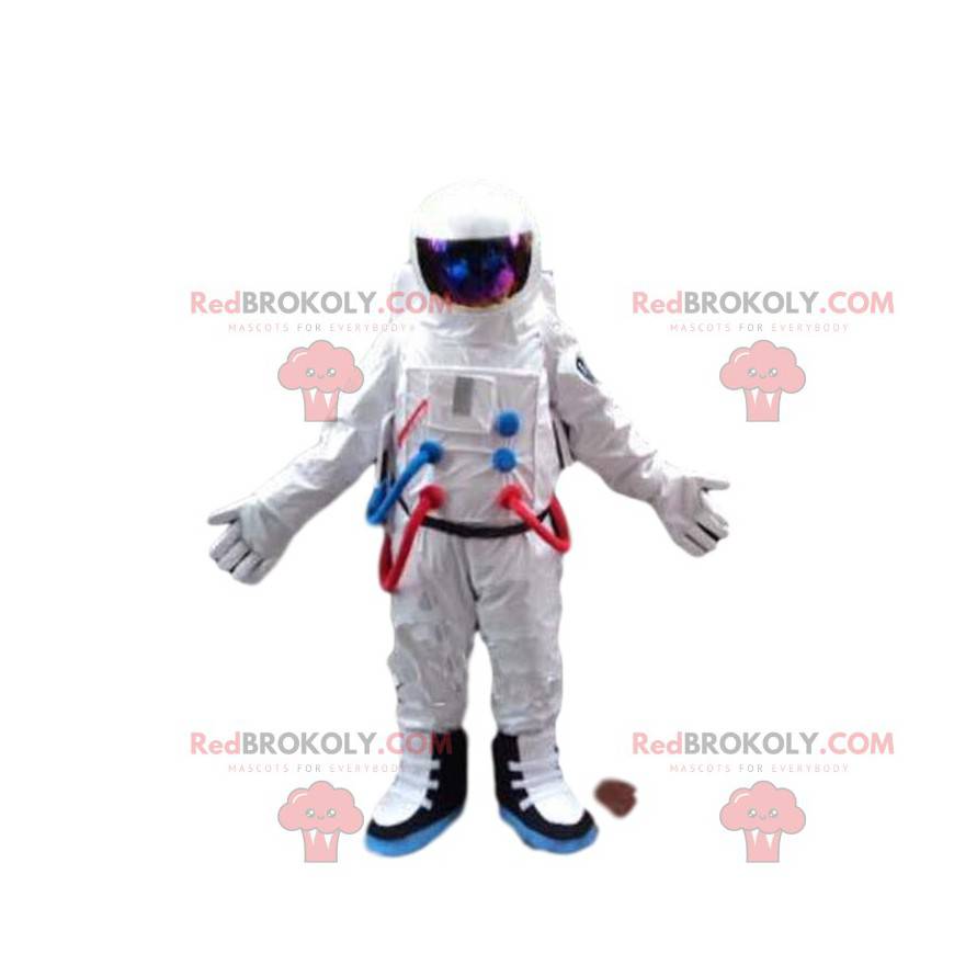 Mascote cosmonauta em traje espacial - Redbrokoly.com