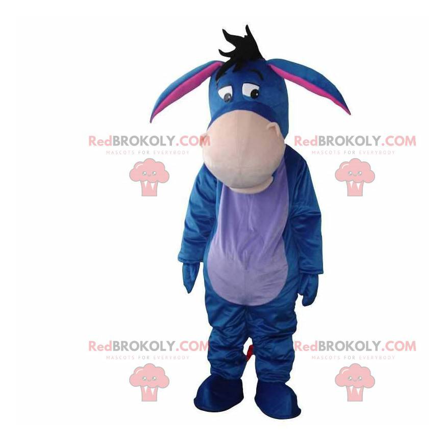 Mascot Eeyore, famous blue donkey in Winnie the Pooh -