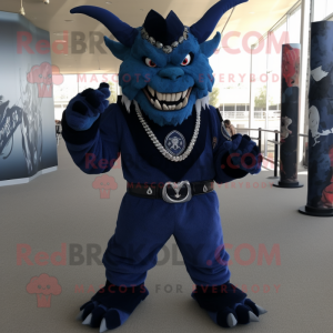 Navy Demon mascotte kostuum...