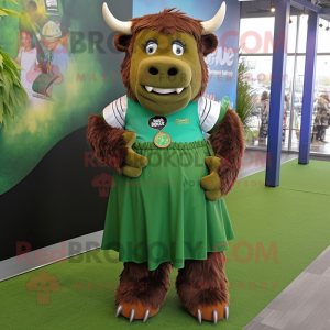 Green Bison mascotte...