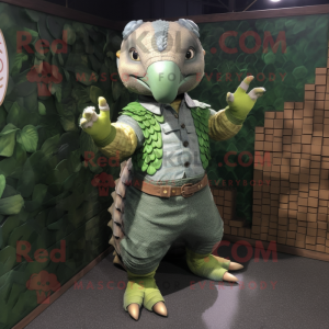 Green Pangolin mascotte...