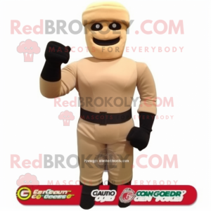 Beige Gi Joe mascotte...