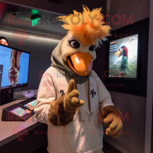 Tan Rooster mascotte...