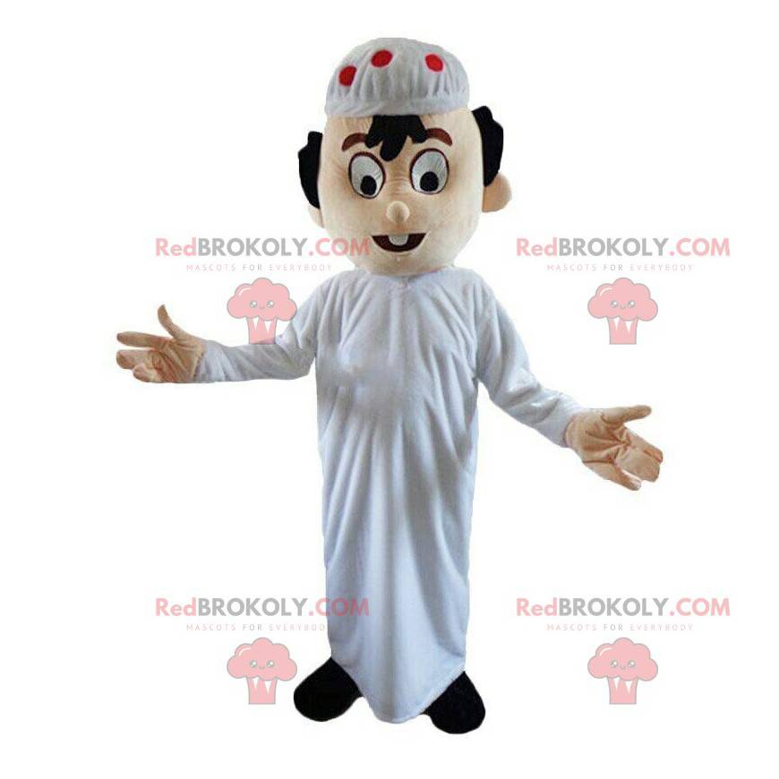 Oriental man mascot, Maghrebian costume, Muslim - Redbrokoly.com