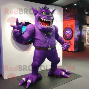 Purple Demon mascotte...