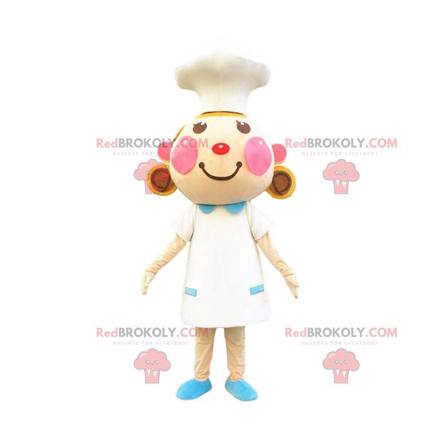 Chica, cocinera, disfraz de chef de restaurante - Redbrokoly.com