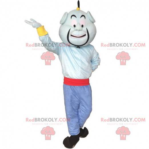 Genie mascotte, beroemd blauw personage in Aladdin -