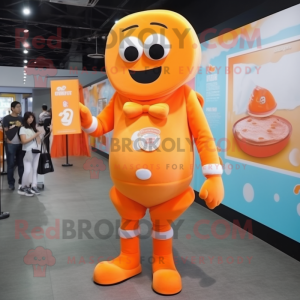 Orange Glass maskot kostym...