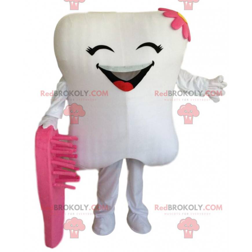 Gigante mascotte dente bianco, costume dente - Redbrokoly.com