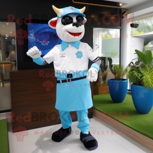 Sky Blue Steak maskot...