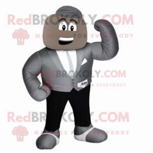 Gray Boxing Glove mascotte...