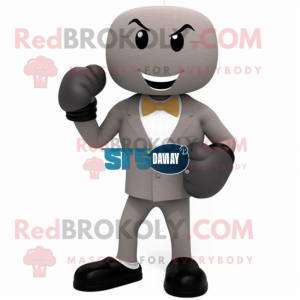 Gray Boxing Glove mascotte...