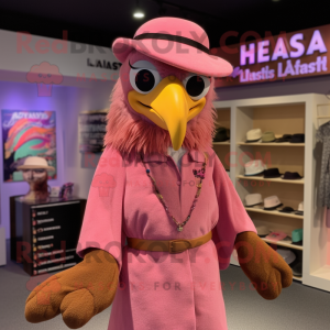 Pink Haast S Eagle maskot...