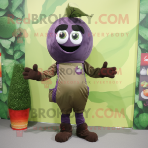 Olive Grape maskot kostym...
