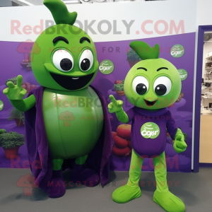 Olive Grape maskot kostym...