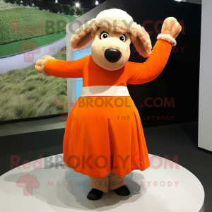 Orange Merino Sheep...