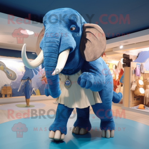 Blue Mammoth mascotte...