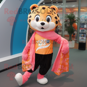 Peach Leopard mascotte...