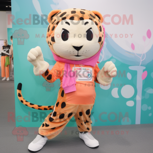 Peach Leopard mascotte...