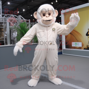 Cream Monkey maskot kostume...