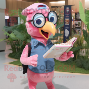 Pink Woodpecker mascotte...