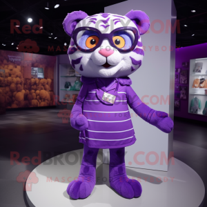 Purple Tiger mascotte...