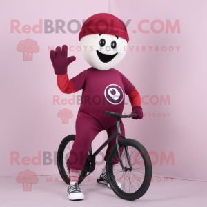 Maroon Unicyclist mascotte...