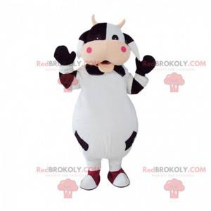 Costume da mucca in bianco e nero completamente