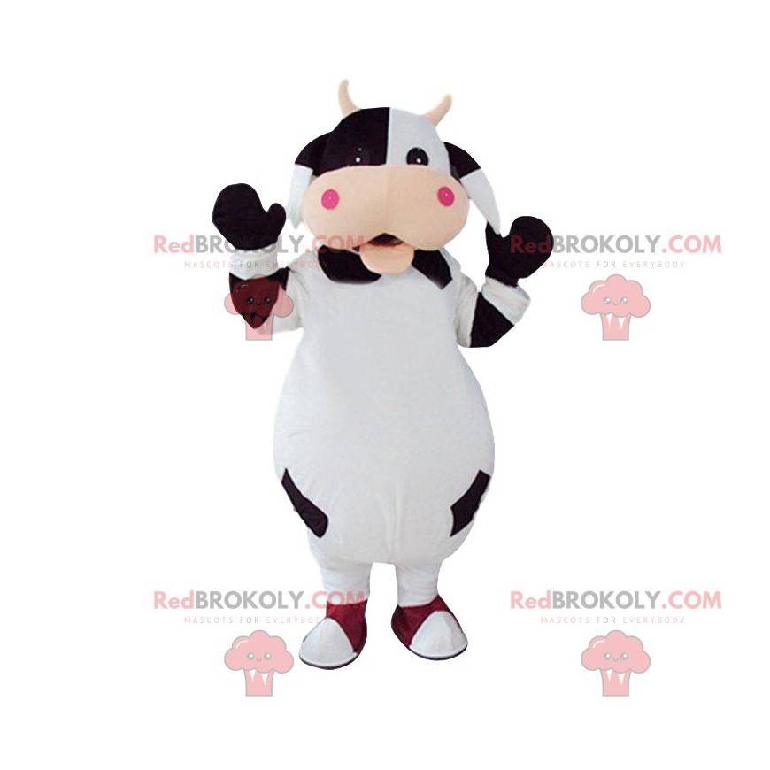 Fully customizable black and white cow costume - Redbrokoly.com