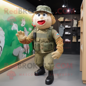  Army Soldier maskot drakt...