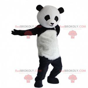 Déguisement de panda noir et blanc, costume de panda en peluche