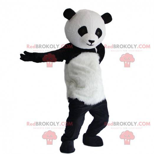 Sort og hvid panda kostume, plys panda kostume - Redbrokoly.com