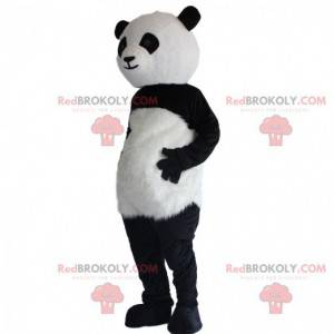 Sort og hvid panda kostume, plys panda kostume - Redbrokoly.com