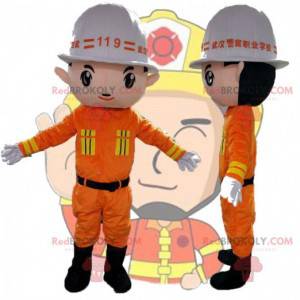 Bygningsarbeiderkostyme, handyman maskot - Redbrokoly.com