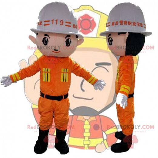 Bygningsarbeiderkostyme, handyman maskot - Redbrokoly.com
