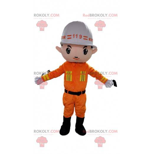 Bygningsarbejder kostume, handyman maskot - Redbrokoly.com