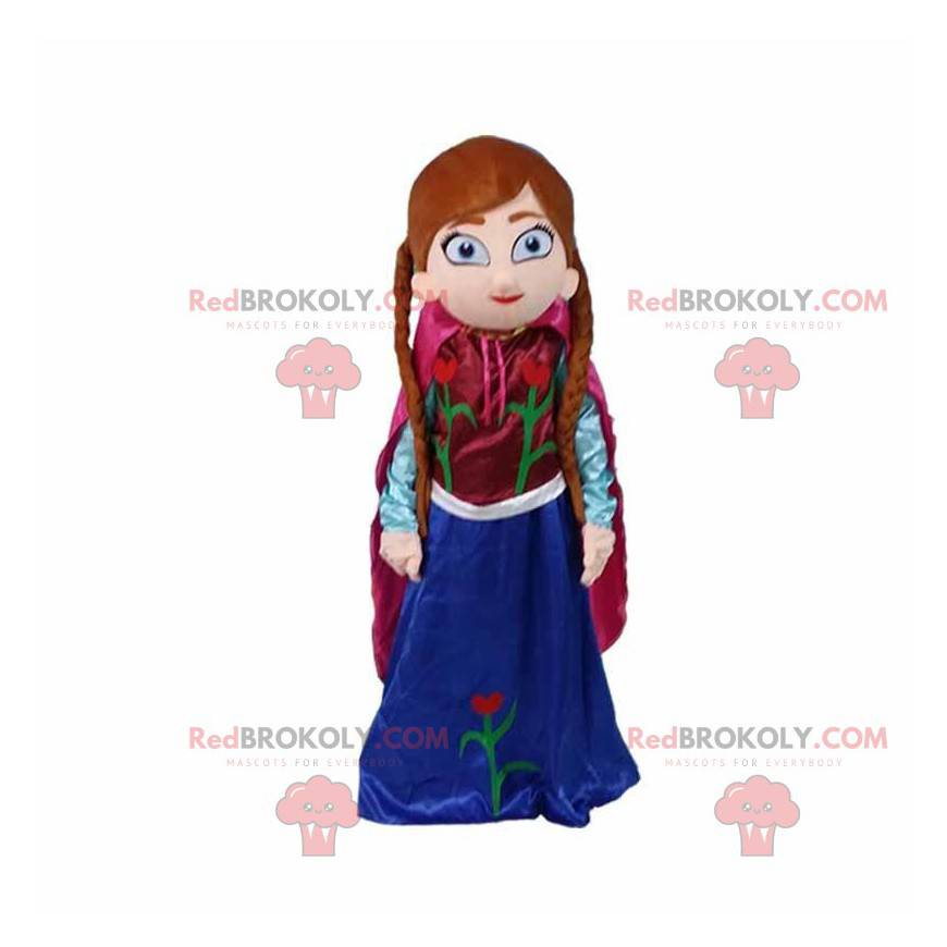 Mascotte prinses Anna in "The Snow Queen" - Redbrokoly.com Mascotte prinses Anna in "The Snow Queen" - Redbrokoly.com