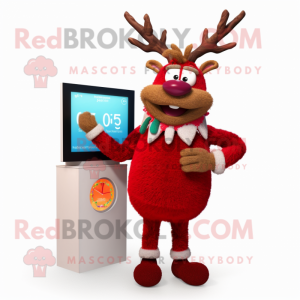 Red Reindeer mascotte...