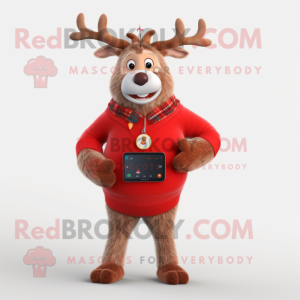 Red Reindeer mascotte...