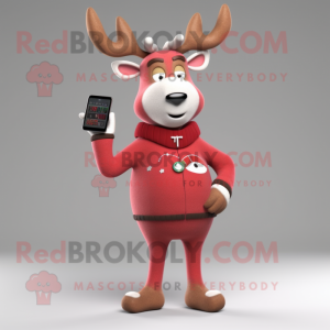 Red Reindeer mascotte...