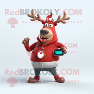 Red Reindeer mascotte...