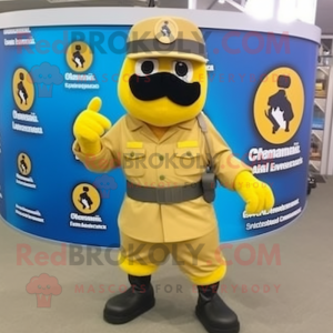 Gold Para Commando maskot...