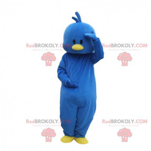 Costume blu canarino, costume uccello blu e giallo -