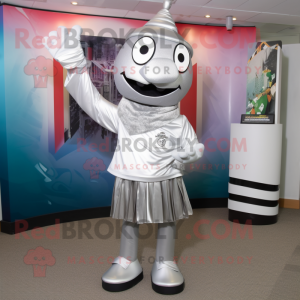 Silver King maskot kostume...