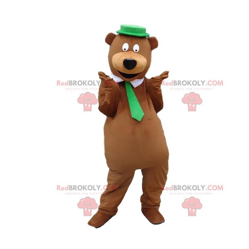 Yogi mascot, the famous cartoon bear Yogi costume -