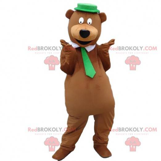 Yogi mascot, the famous cartoon bear Yogi costume -