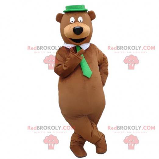 Yogi mascot, the famous cartoon bear Yogi costume -