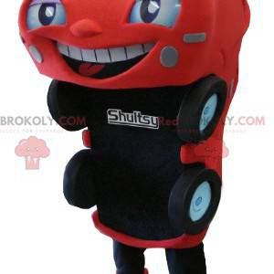 Červené a černé auto maskot - Redbrokoly.com